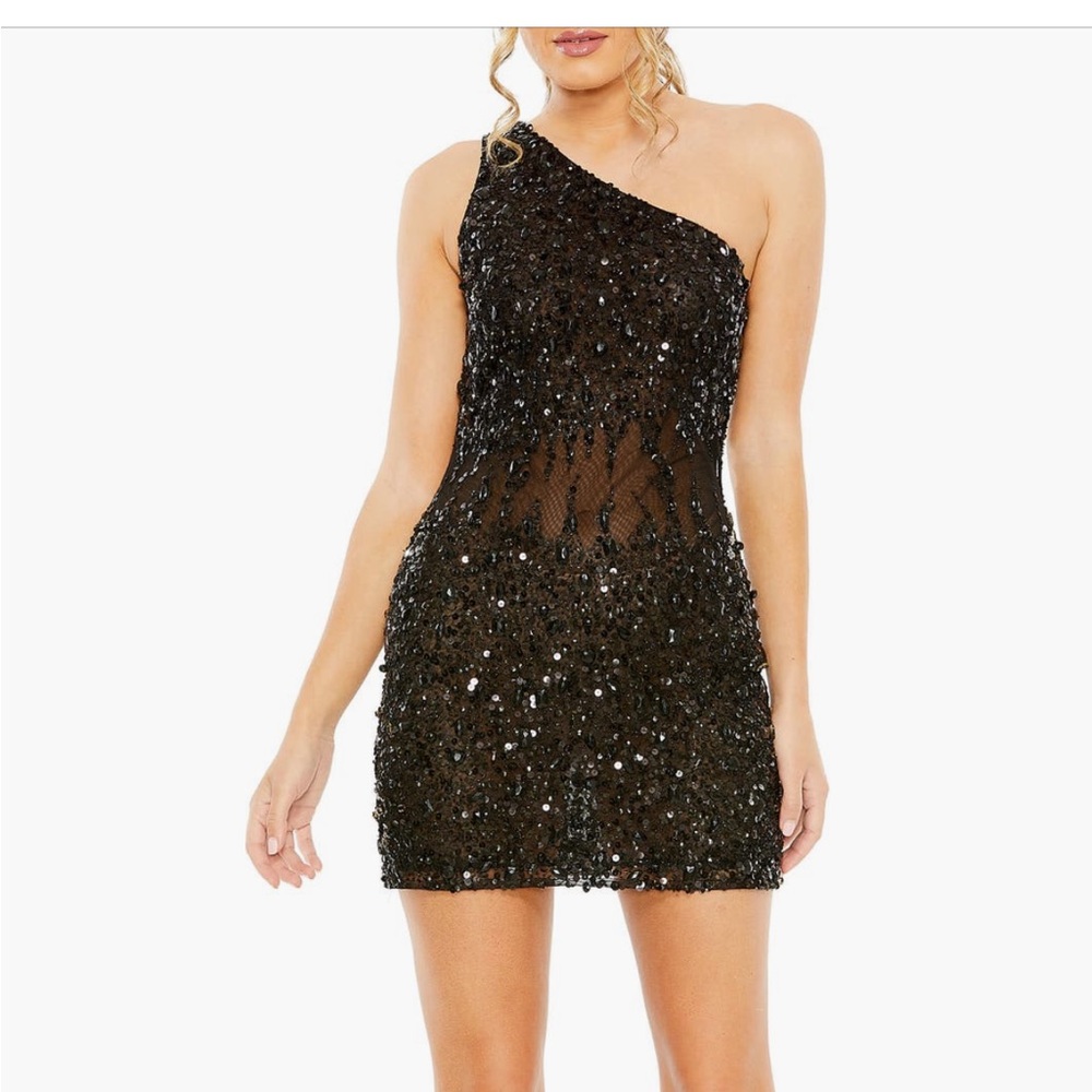 Black sequin dress